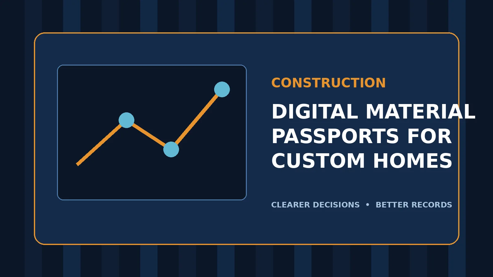 Illustration of digital material passports: turn every finished project into lasting referral proof