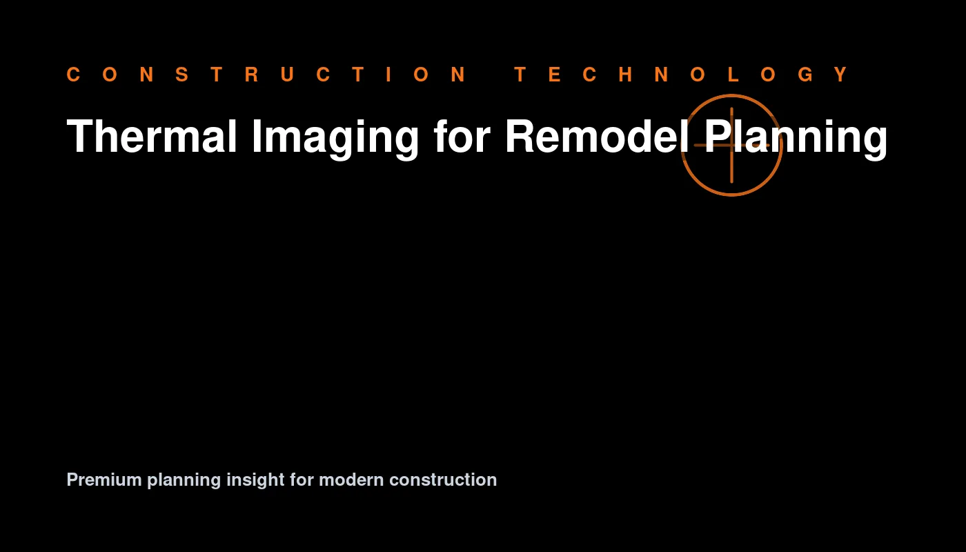 Thermal Imaging for Remodel Planning for contractor growth and sales documentation